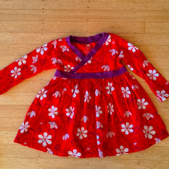 Red Purple Dress, Tea, Size 18-24 m - Picture 1 of 2